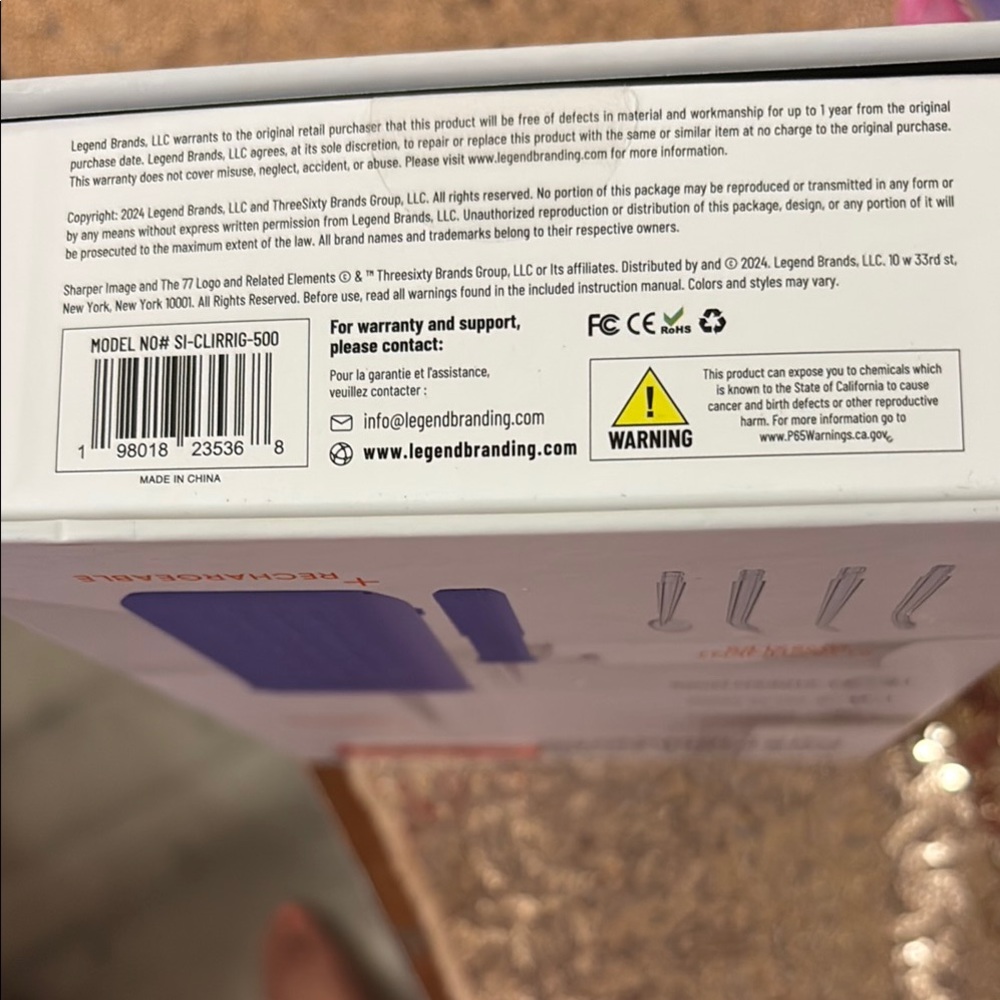 NEW ✨Sharper Image Portable Cordless Oral Irrigator - Blue ✨NEW - Picture 5 of 5
